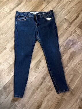 Women's Dark Blue Stretch Skinny Jeans - Classic Slim Fit